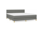 Nobellea bed base with mattress, Dark Grey, 180x200 cm, Fabric GNBO33889