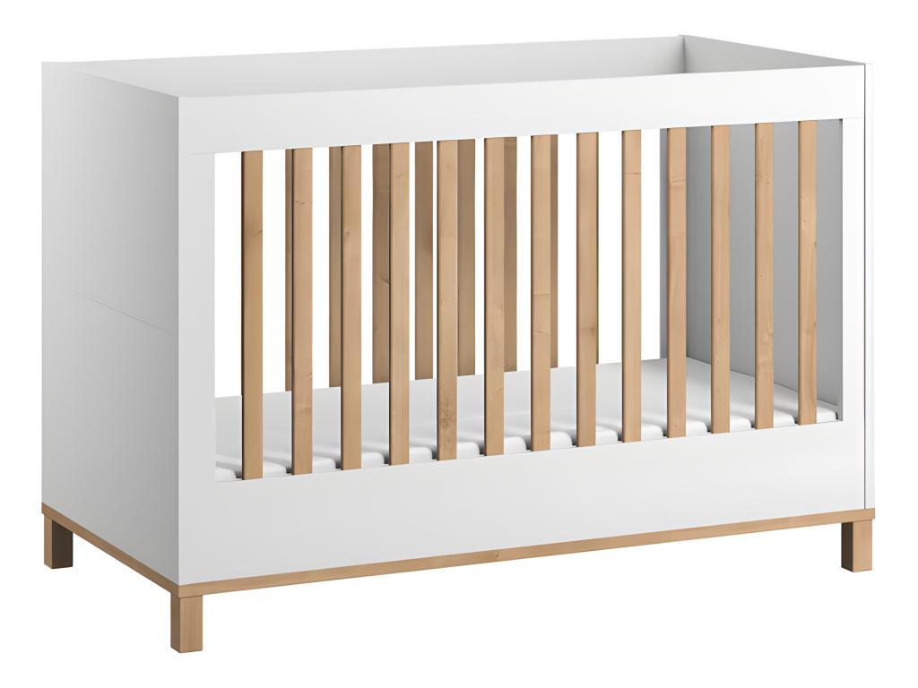 Dekonao White Baby Cot and Changing Table NJKI85700