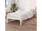 White Bed Solid pine wood 75x190 UK small single 2 NFTV31462