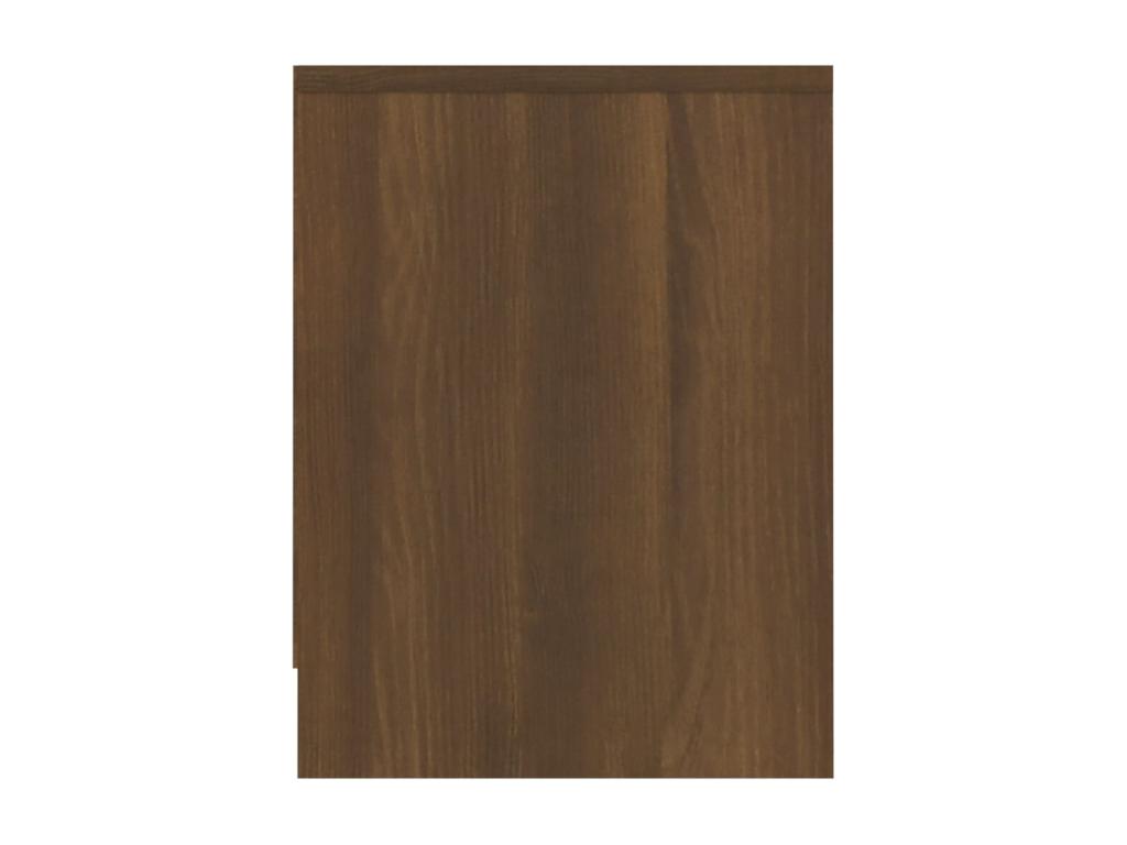 2-piece bedside tables, brown oak, 40x30x40cm, engineered wood, EXKC44116