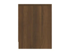 2-piece bedside tables, brown oak, 40x30x40cm, engineered wood, EXKC44116