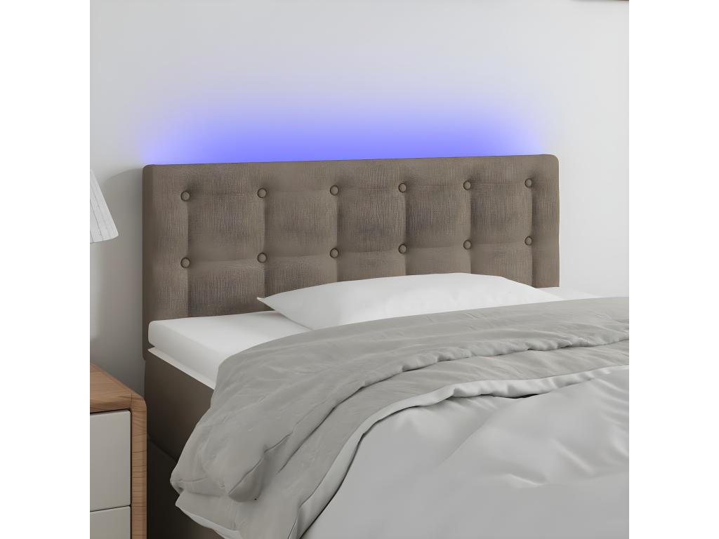 Nobellea LED Headboard 90x5x78/88 cm Fabric RYNG97156