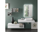 Dekonao bathroom vanity unit with 1 drawer, white, and illuminated mirror, 120cm wide, CKNN39002