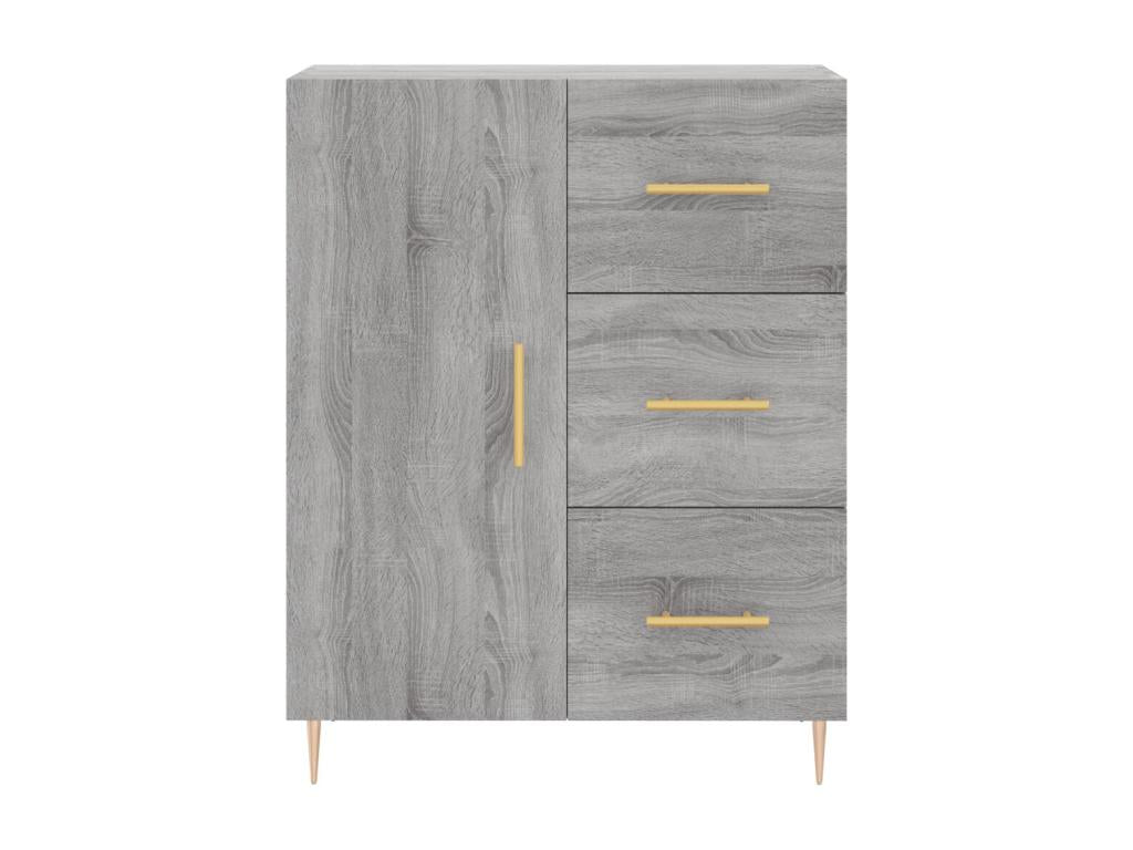 Nobellea high sideboard gray 69.5x34x180 cm Engineered wood YXBJ36100
