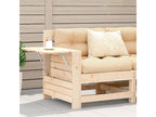 Garden sofa with armrest and side table, solid pine wood YTKZ74686
