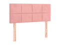 Pink Headboard 90x5x78/88 cm Velvet VATC29111