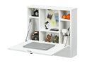 White wall-mounted computer desk, 60x15x57 cm, 20 0004851 QEJL04166